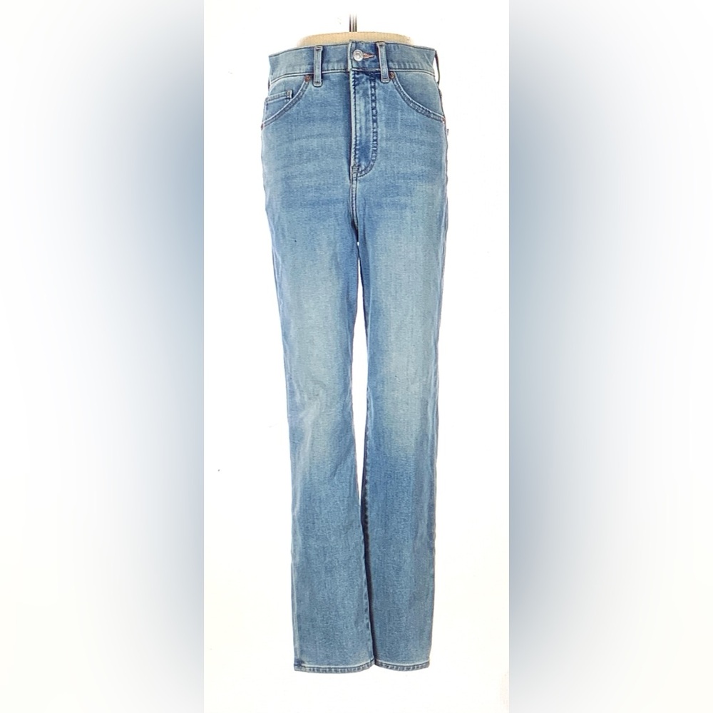 EXPRESS Light Wash High Rise Jeans